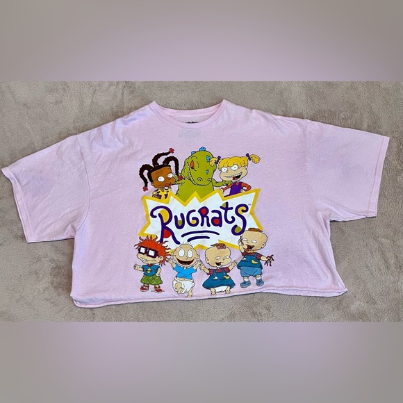 Nickelodeon Rugrats women's pink short sleeve crop top size 3X - Picture 6 of 6
